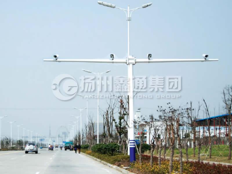 DJG-004，電子警察桿，T型八棱電警桿