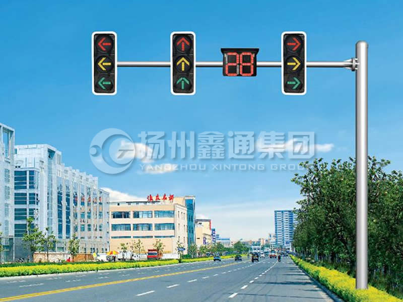 XHDG-012，L型等徑單臂信號燈桿